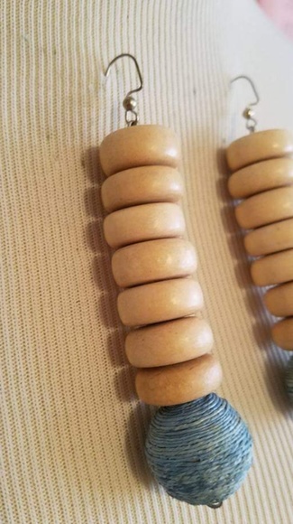 🎯Statement earrings. Handmade - Picture 2 of 2